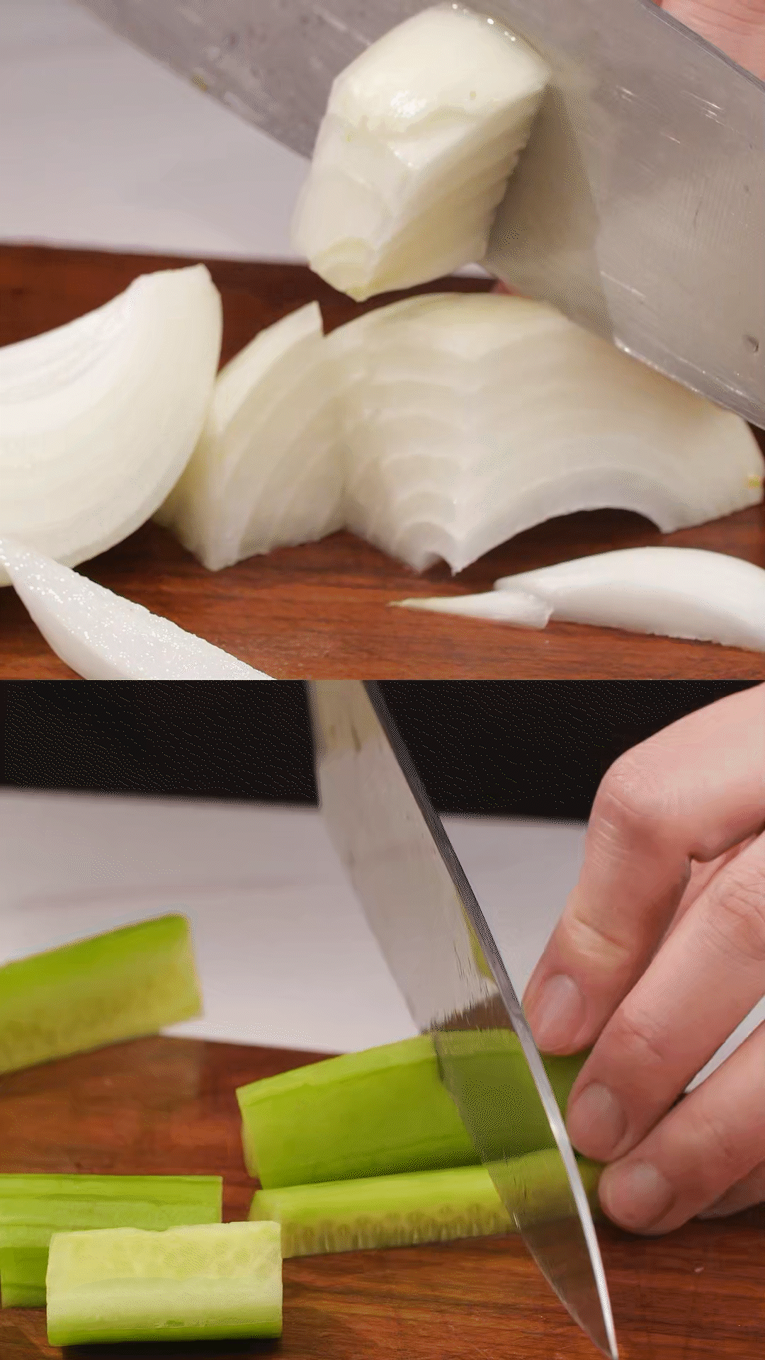 番茄、黃瓜、洋蔥切丁，用適量鹽殺水